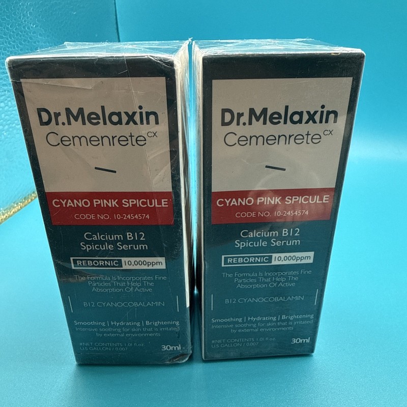 2 count Dr. Melaxin Cemenrete Cyano Pink Spicule Serum Anti Aging Wrinkle 30ml