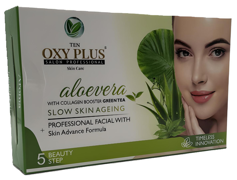 TEN OXYPLUS Salon professional Aloe Vera Slow Skin Ageing Advance Facial Set