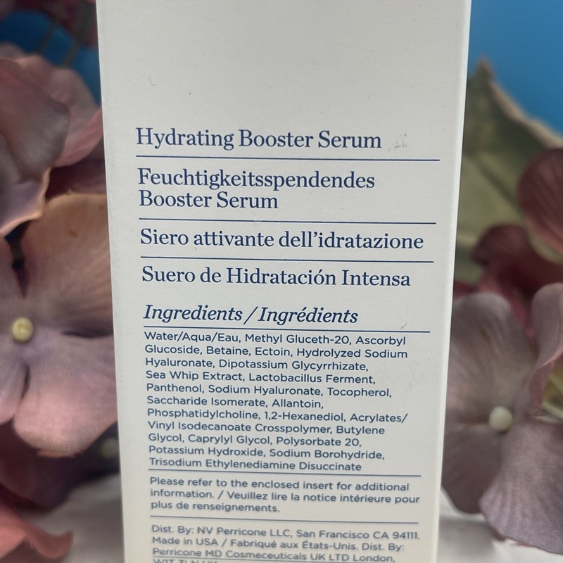 Perricone MD H2 ELEMENTAL ENERGY HYDRATING BOOSTER SERUM 1 OZ NIB B10/11 gallery