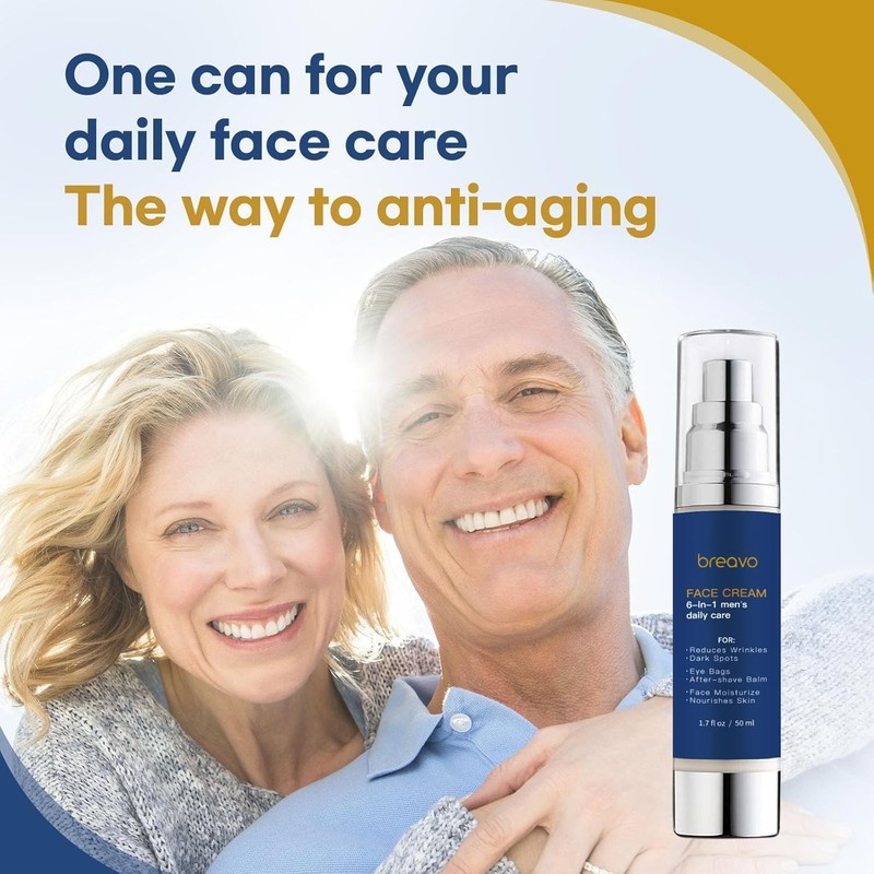 6 in 1 Face Cream for Men: 6 in 1 Mens Face Moisturizer, Mens Face Cream Anti... gallery