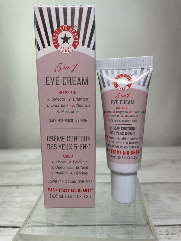 FAB First Aid Beauty 5 in 1 Eye Cream 0.5 oz Smooth Brighten Even Skin Tone NEW