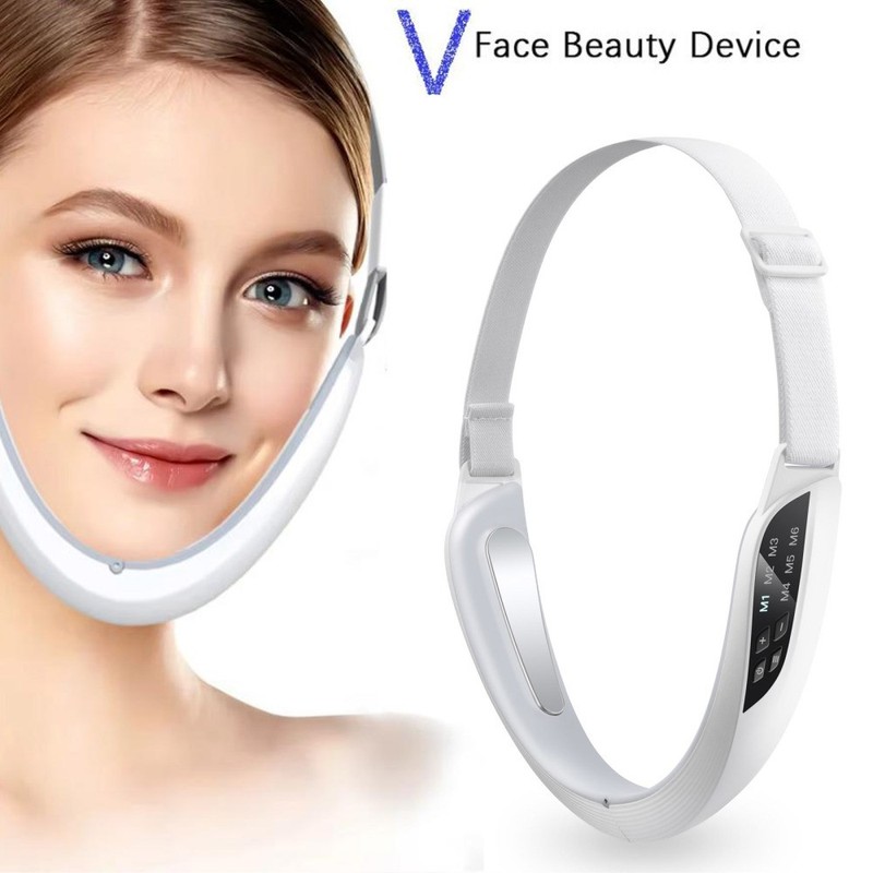 Electric V Face Lifting Device Photon Therapy Double Chin Remove Facial Massager