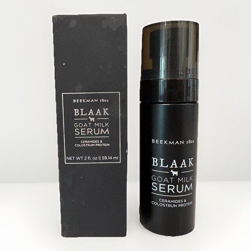 Beekman BLAAK Goat Milk SERUM 2 oz Intense Hydration w Ceramides & Colostrum NEW