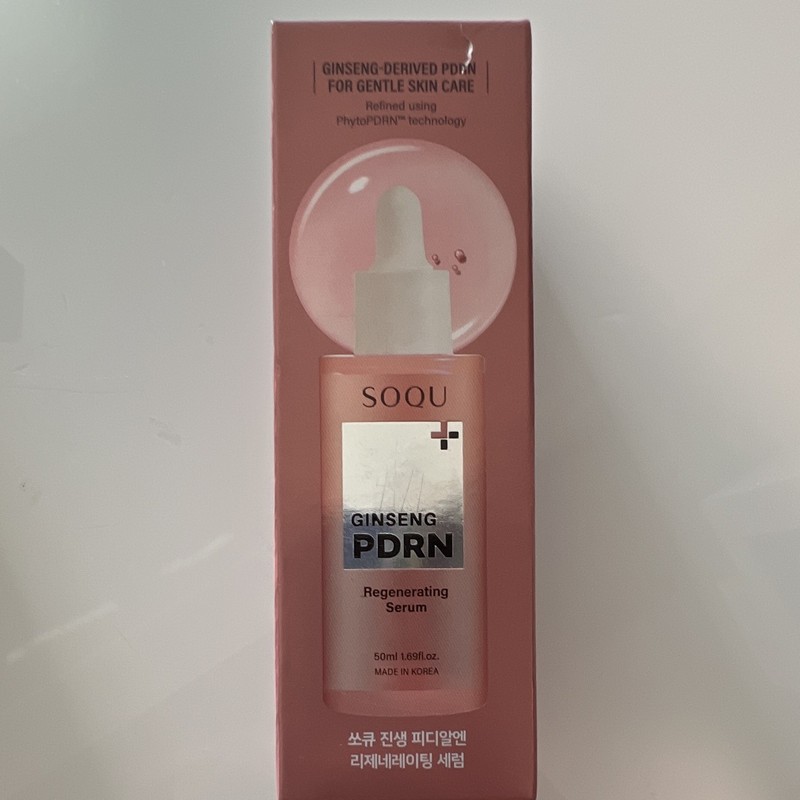 SOQU Ginseng PDRN Face Serum Niacinamide + Adenosine PETA Approved 50 ml