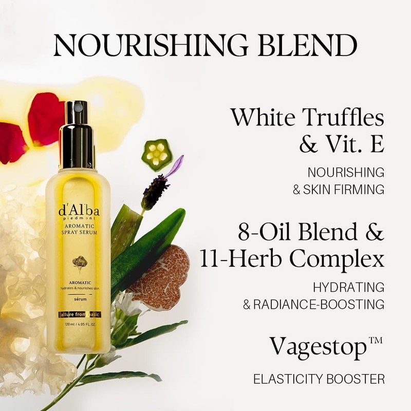 White Truffle Vegan Gift Set, 2 bottles First Aromatic Spray Serum, Deep Hydr... gallery