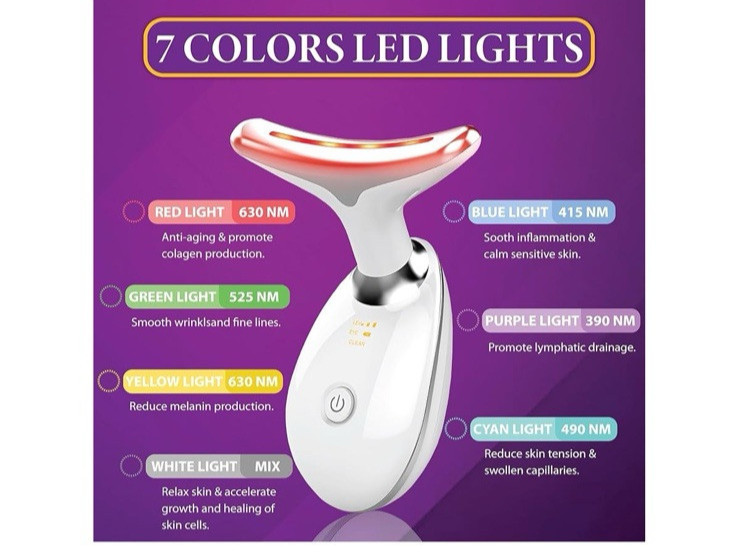 7 in One Red Light Therapy Anti Aging Face Massager Electric Face Lift Device gallery