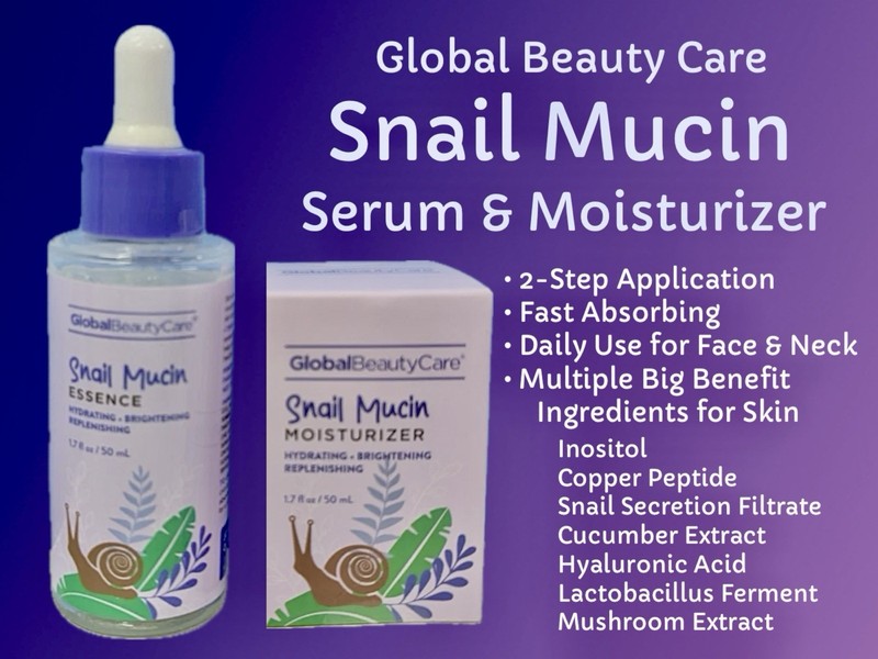 Snail Mucin Serum & Moisturizer with HA, Peptide, Mushroom & Lactobacillus
