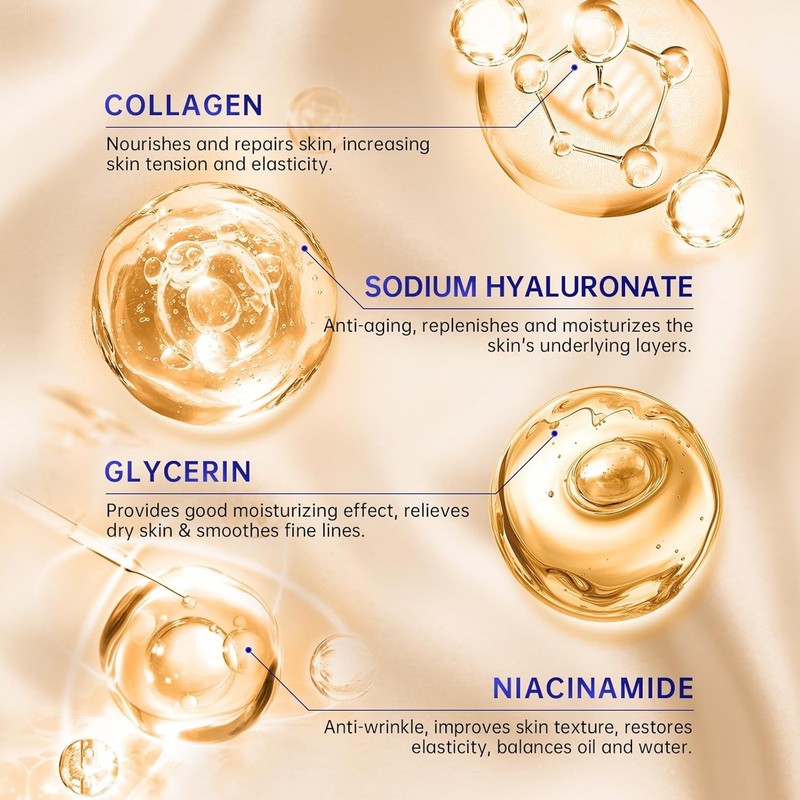 Collagen Skin Care Set, Anti Aging Skincare Set for Wrinkles & Fine Lines, Sh... gallery