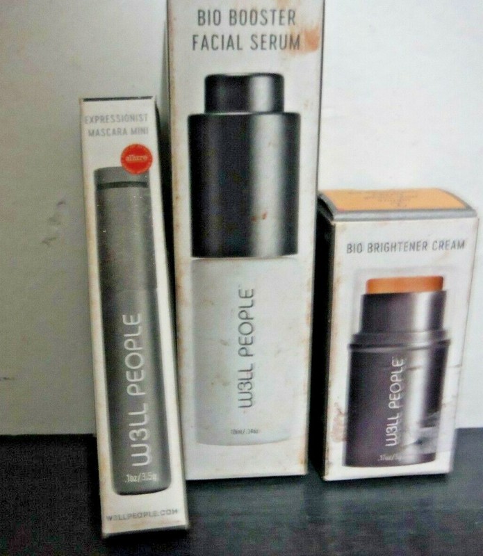 W3LL People Bio Booster Facial Serum + Mini Mascara + Bio Brightener Cream