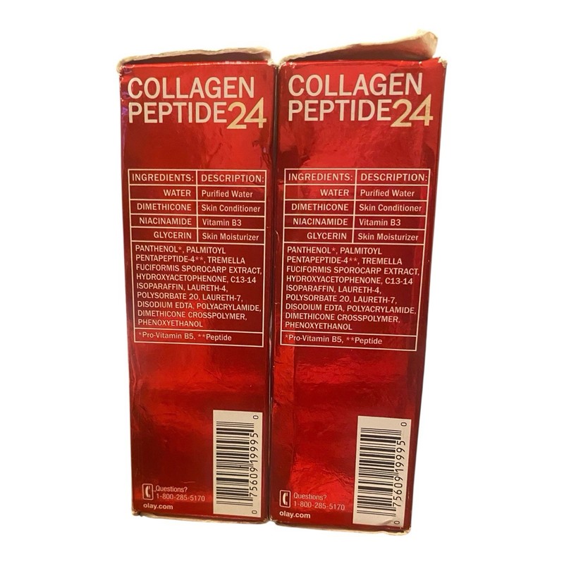 Set of 2 Olay Regenerist Collagen Peptide 24 Hour Serum 1.3 fl oz gallery