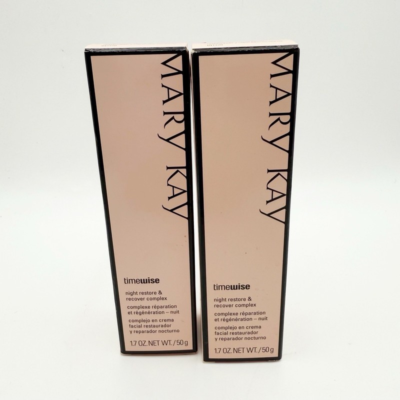Mary Kay Timewise Night Restore & Recover Complex 1.7oz. Lot of 2 New Old Stock