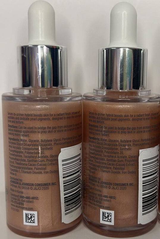 ⭐LOT OF 2⭐ Neutrogena Radiant Primer + Serum Healthy Skin Peptides ~ 1 FL OZ EA gallery