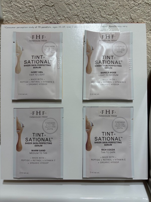 F•H•F TINT-SATIONAL SKIN-PERFECTING SERUM SAMPLE PACKETS~ FREE SHIPPING &SAMPLES gallery