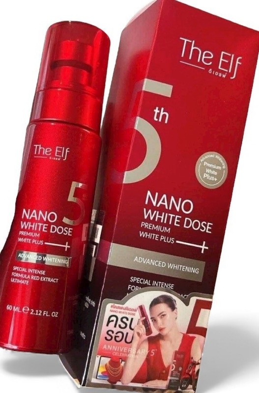 Serum The Elf Nano White Dose 10X Fast Brightening Face Radiance Skin Care 60 ml