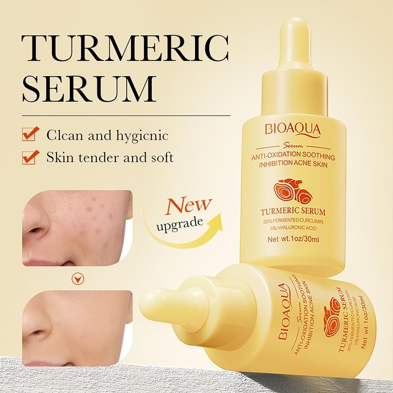 BIOAQUA Turmeric Facial Serum Anti-Oxidation Moisturizing Face Skin 30ml gallery