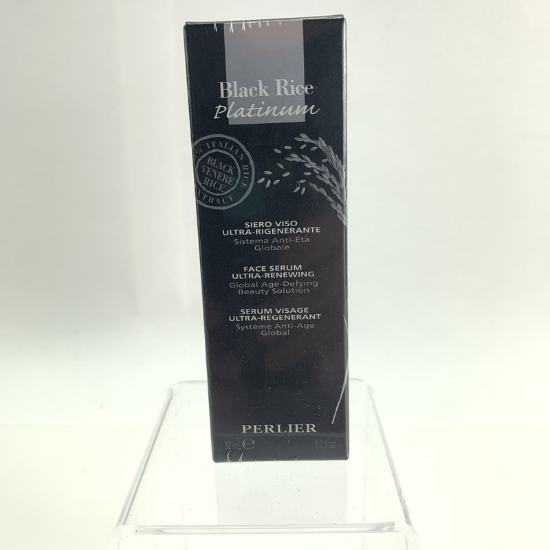 Perlier Black Rice Platinum FACE SERUM Ultra Renewing 1oz Sealed (S6)