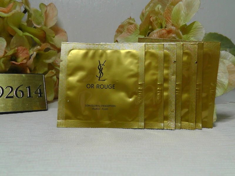 lot of 7: YVES SAINT LAURENT OR ROUGH Fluide Fluid 0.03oz / 1ml Each*****NEW****