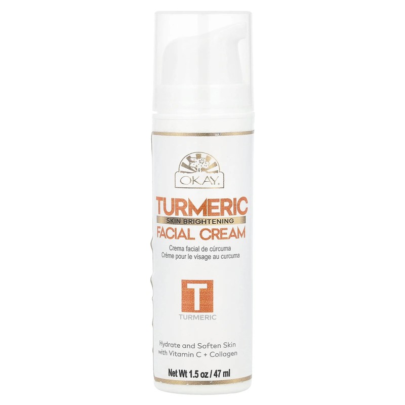 Skin Brightening, Facial Cream, Turmeric, 1.5 oz (47 ml)