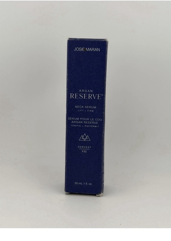 Josie Maran Argan Reserve Harvest 7 Neck Serum Rollerball Lift Firm Wrinkle 1 oz