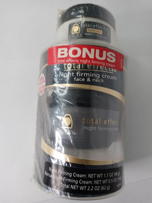 retired Olay Total Effects Anti-Aging Night Firming Cream, 1.7 oz w/ bonus .5oz