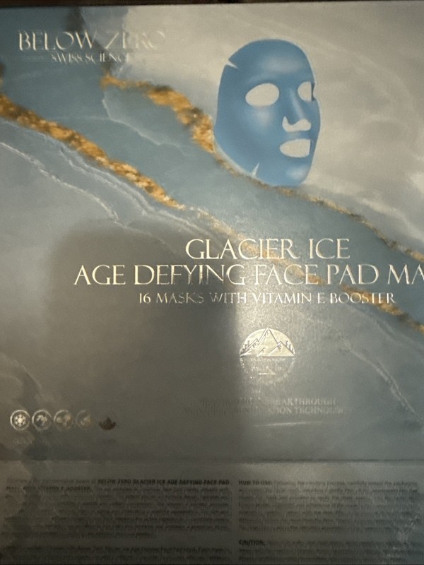 Below Zero Glacier Ice Age Defying Face Pad Mask with Vitamin E Booster 1 pack gallery