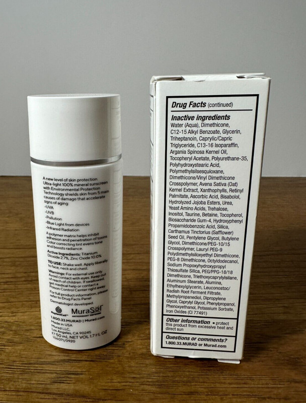 New! Murad City Skin Age Defense Broad Spectrum SPF 50 PA+++ 1.7oz Exp 08/25 gallery