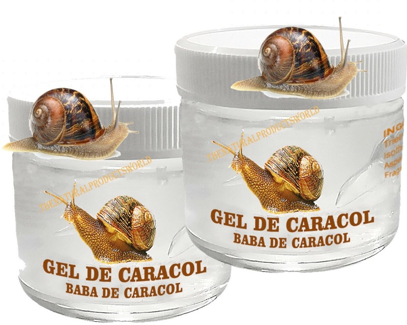 2 X JAR SNAIL CREAM GEL BABA CREMA DE CARACOL 100% 2 oz acne cellulite wrinkles
