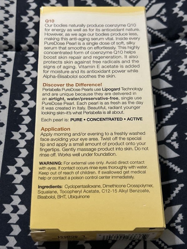 Perlabella by Equilibra retinol anti aging face pearls New Q10 Serum Italy gallery