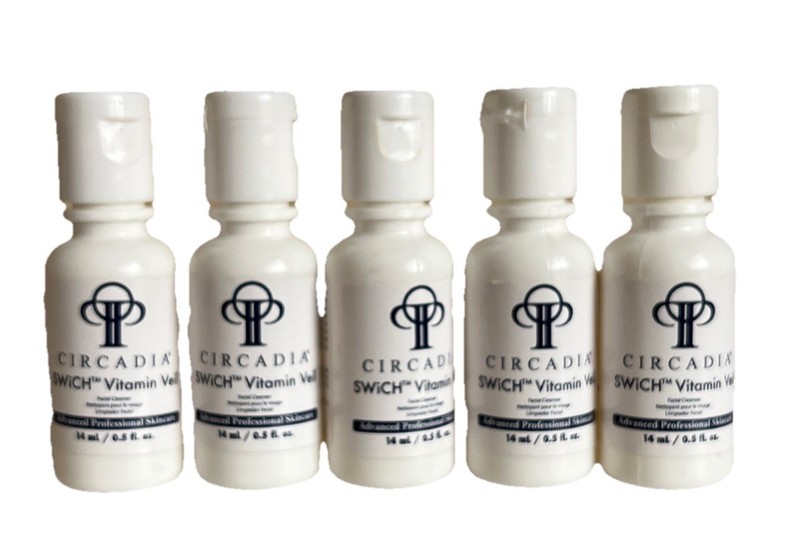 Circadia SWiCH Vitamin Veil Facial Cleanser 14mL/0.5oz Ea Lot Of 5 UNSEALED READ