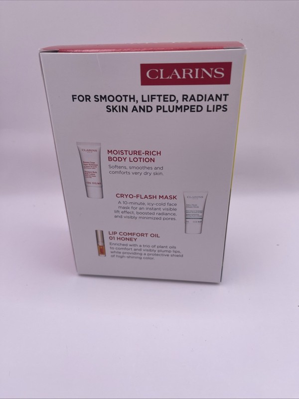 Clarins Travel Size Skincare Set (3)Body Lotion, Face Mask , Lip Comfort Oil New gallery