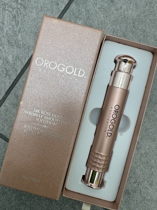 OROGOLD 24K Rose Gold Wrinkle Smoothing Solution 15g Cucumber Avocado Firming