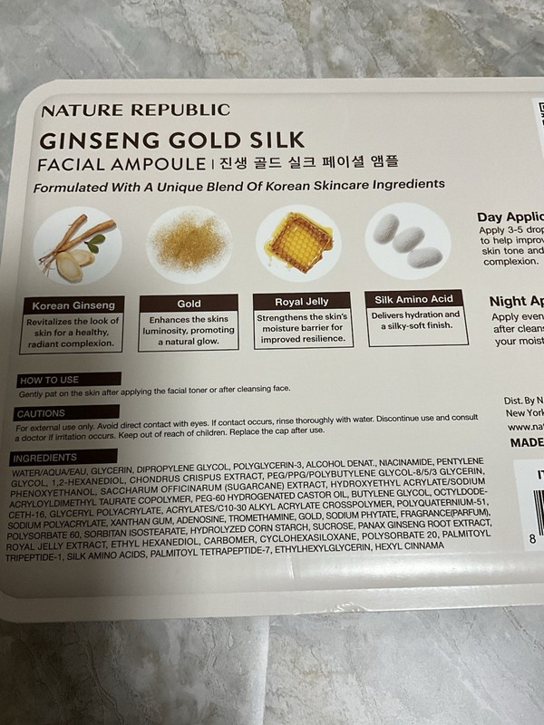Ginseng Gold Silk Facial Ampoule, by Nature Republic 3.38 fl oz New gallery