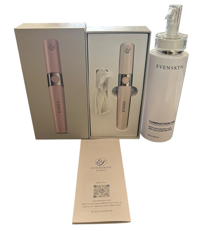 EvenSkyn® Venus Eyelid Anti-Aging Device + 300ml Conduction Gel NEW OPEN BOX