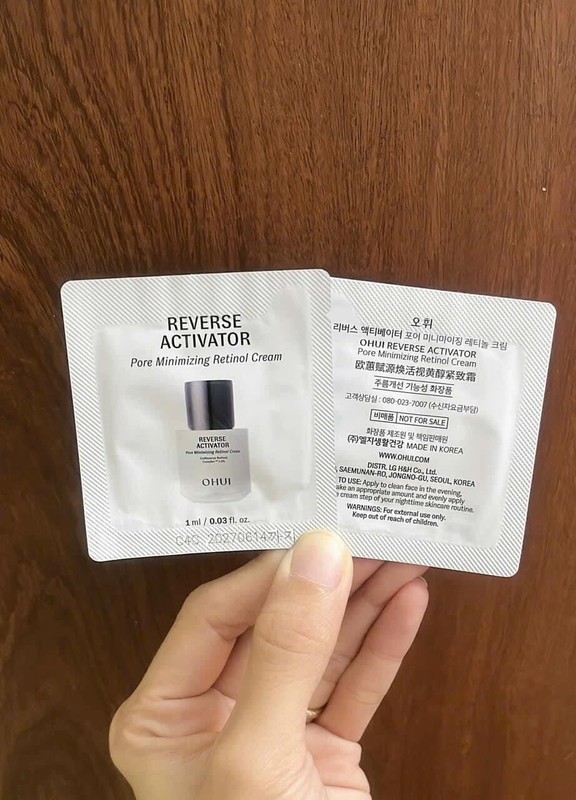 O HUI Reverse Activator Pore Minimizing Retinol Cream 1ml X 60 Pcs. Expired 2027 gallery