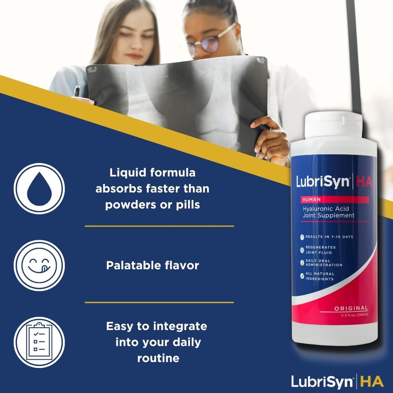 Lubrisyn Hyaluronic Acid Oral Joint Supplement – Liquid HA Formula for Humans... gallery