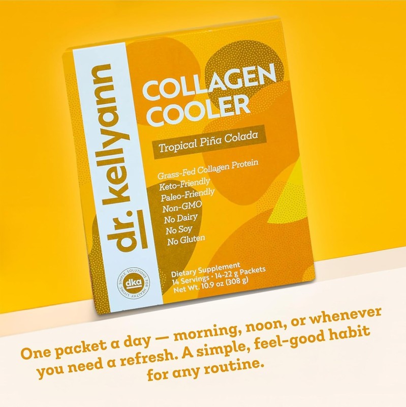 Dr. Kellyann Collagen Cooler – Tropical Pina Colada ~ 14 Servings EXP 3/27 gallery