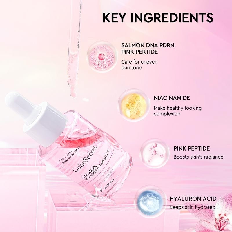 CubeSecret Salmon PDRN Serum 30ml - Anti-Aging Hyaluronic Acid Peptide K-Beauty gallery