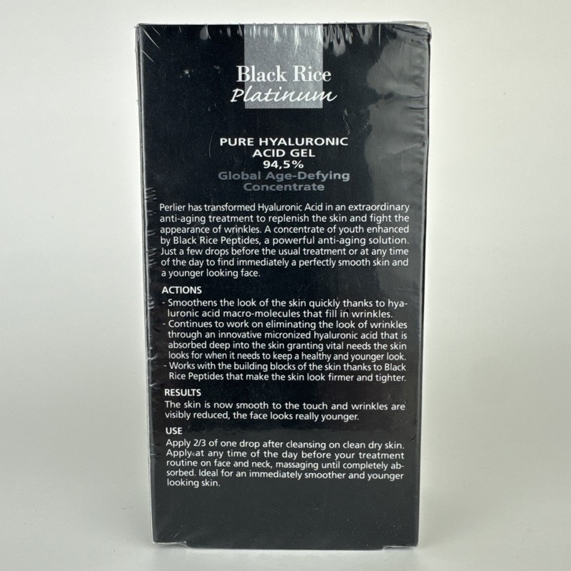 Perlier Black Rice Platinum Pure Hyaluronic Ac Gel 94.5% 50mL / 1.6 Oz. SEALED gallery