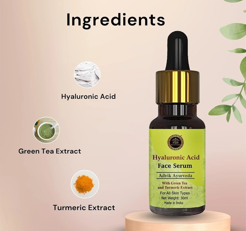 Advik Ayurveda Hyaluronic Acid Face Serum For All Skin Types 30ml gallery