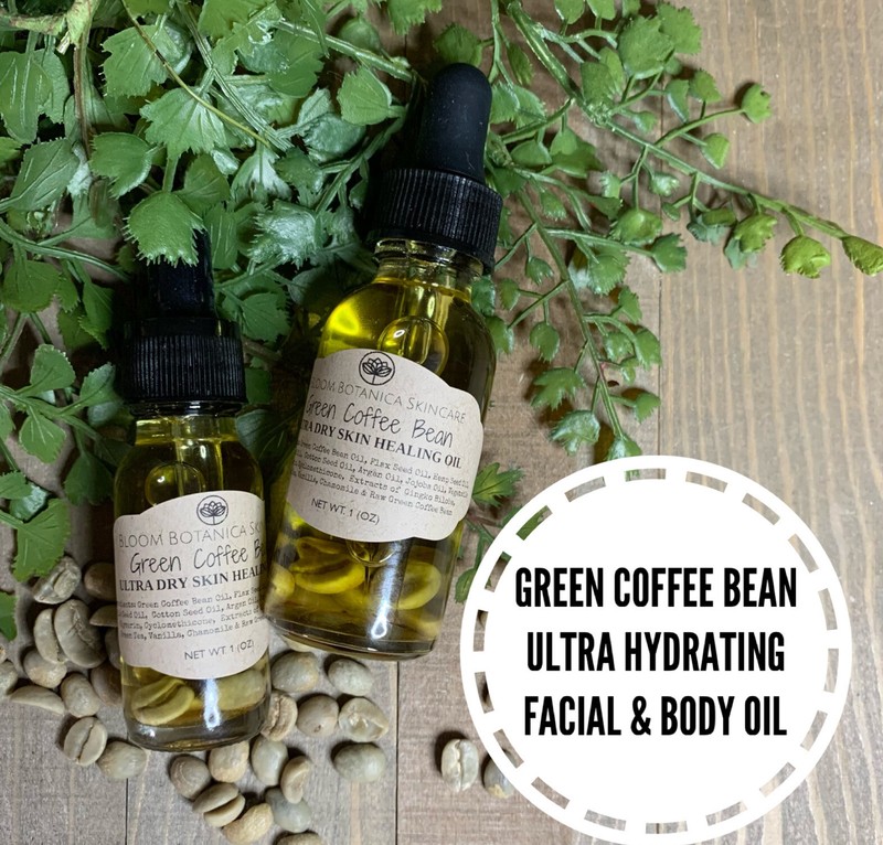 Green Coffee Facial Oil Serum| Under Eye Serum| Face Primer| Dry Skin Relief|