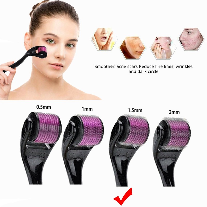 1.5mm Derma Roller Hair Regrowth Micro Needle Roller Beard Growth Anti Hair Loss