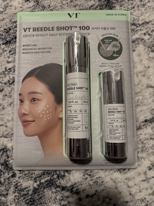 VT COSMETICS CICA Reedle Shot 100 2.02 Fl Oz + 1.01 Fl Oz Fresh Exp 2028 SEALED