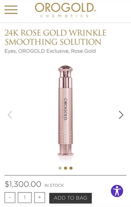 OROGOLD 24K Rose Gold Wrinkle Smoothing Solution 15g Cucumber Avocado Firming gallery