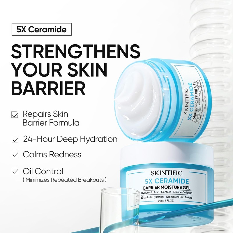 Face Moisturizer with 5X Ceramides, Hydrating Moisture Barrier Repair Cream f... gallery