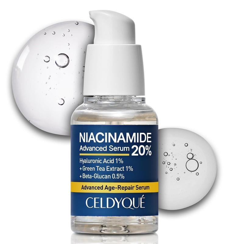 Niacinamide 20% + Hyaluronic Acid 1% Serum for Face w/Green Tea Extract – Por…
