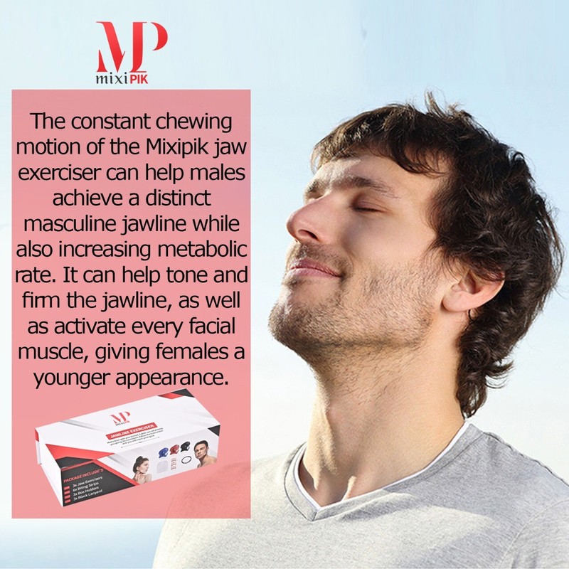 Jaw and Neck Exerciser, Define Your Jawline, Slim and Tone Your Face - Pack of 3 gallery