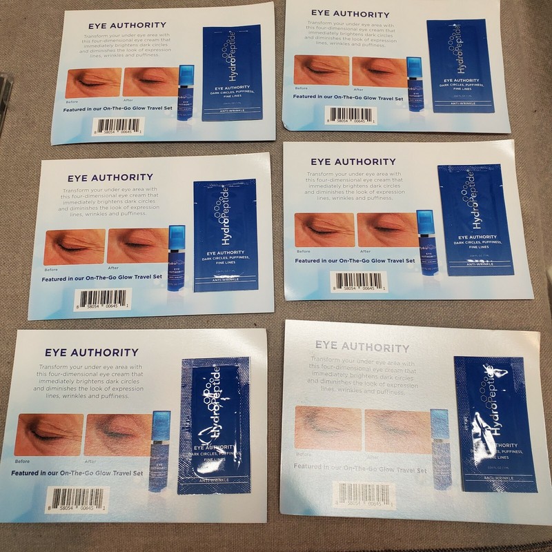 10 Hydropeptide Eye Authority 0.34 Fl Oz Anti Wrinkle Travel Size