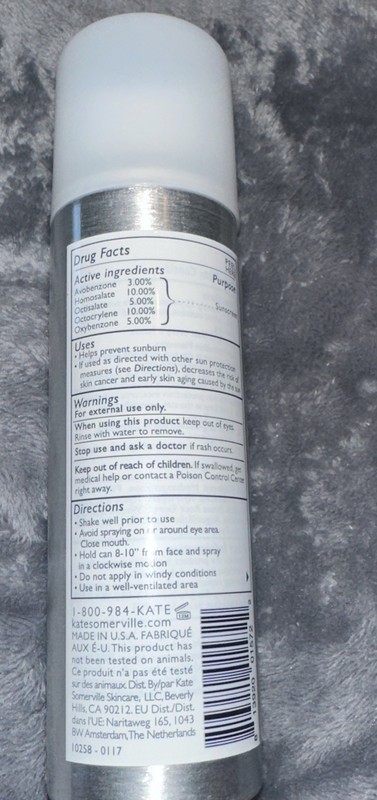 Kate Somerville Makeup Setting Spray SPF 50 Uncomplikated 3.4oz Brand New SALE gallery