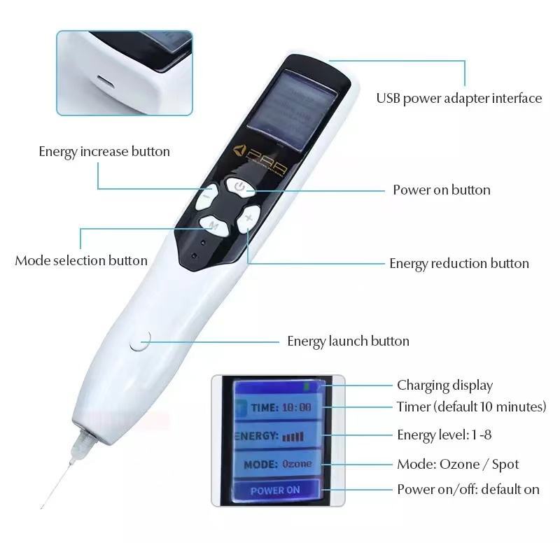 2 In 1 Cold Jet Fibroblast Plasma Pen For Skin Care Eyelid Lifting Spot Removal gallery
