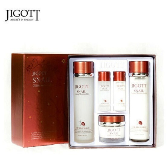 Jigott Snail Essence Moisture Skin Care 5-items Set Anti-Aging Skin Care NEW gallery